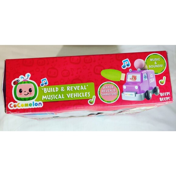 CoComelon Build & Reveal Musical Vehicles School Bus Fire Engine Ice Cream Truck - Picture 10 of 16
